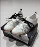 adidas「冰淇淋T头鞋」VS JOG 2.0薄底运动鞋男女阿迪达斯轻运动 亮白/金属银/浅灰   36.5 实拍图