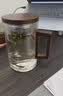 茗光茶杯茶水分离泡茶杯玻璃水杯男士茶杯办公玻璃高硼硅绿茶杯 实拍图