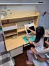 龙承匠人儿童学习桌椅套装J120实木可升降写字书桌中小学生6-18岁课桌椅子 【升级稀土抑轴灯】1.2米实木桌+吊柜+追背椅咖 赠学习大礼包 实拍图