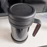 膳魔师（THERMOS）保温杯子500ml带茶漏真空不锈钢桌面马克咖啡泡茶杯TCMF-501 BK 实拍图