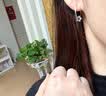 DRSJ9999正品银饰纯银耳环耳圈耳坠999足银中老人耳饰女士老人送妈妈 浪漫太阳花大号 实拍图