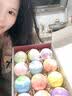 IYOKUJI CLUB泡澡球花瓣牛奶浴超多泡泡浴缸球女士成人浴盐球精油球洗澡沐浴球 莫奈花园【70g*12颗装】浪漫粉调 实拍图