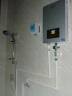 安拉贝尔（Anlabeier）即热式电热水器 速热恒温智能快热式小型洗发店家用过水热洗澡机AL-QC 8000W 拉丝银（空开套装）高热效率包安装 实拍图