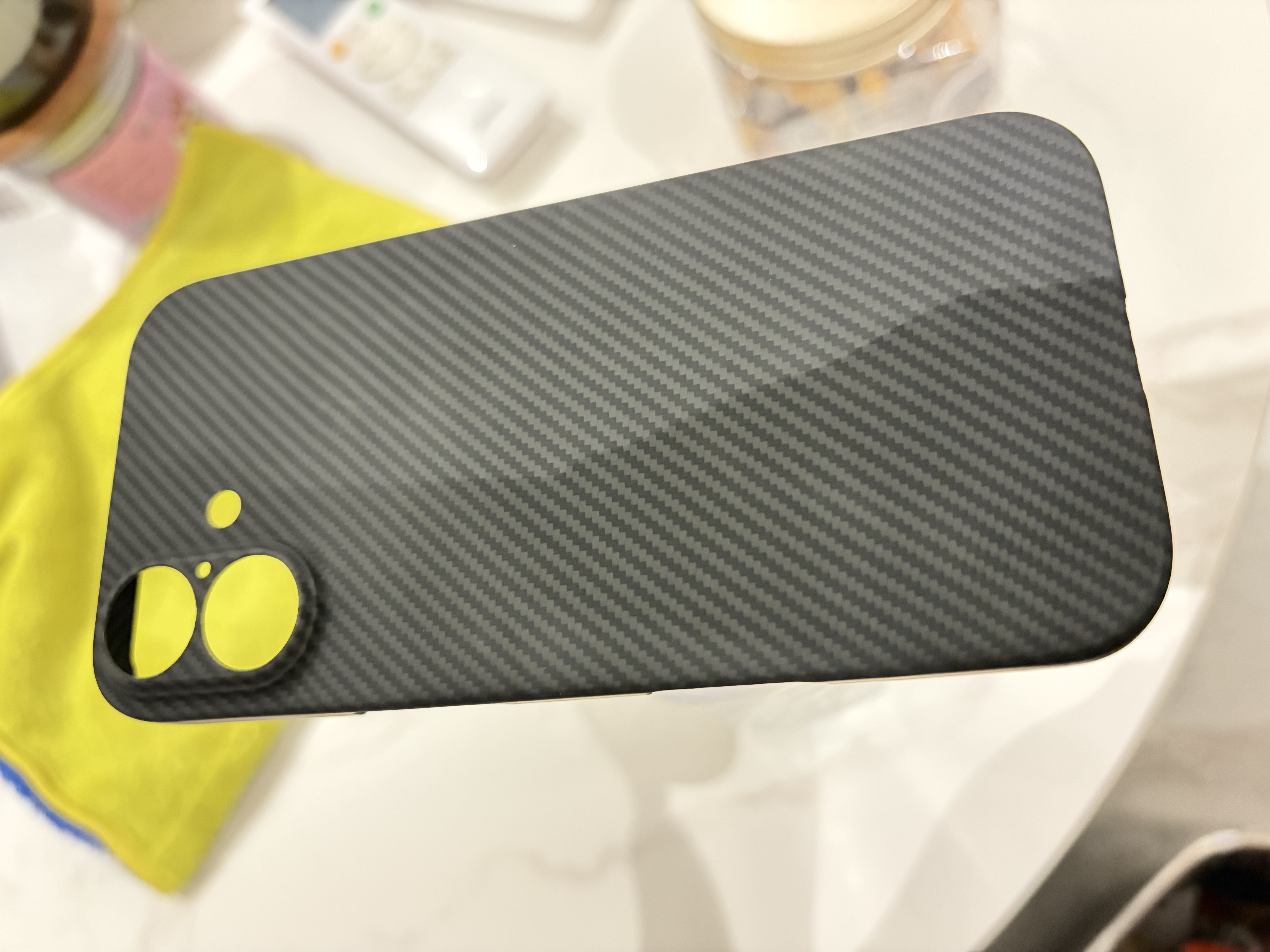 CONGA适用苹果17手机壳iphone17凯夫拉芳纶纤维保护套全包超薄硬壳防摔散热细纹精孔 实拍图