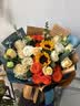 艾斯维娜鲜花速递向日葵混搭花束生日礼物全国同城配送 向日葵香槟韩式花束 实拍图