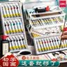 得力中国画颜料多色国画儿童成人美术生专用初学者套装入门毛笔水墨画工具全套24色国画颜料小学生套装 【三层工具箱】24色5ml-18件 实拍图