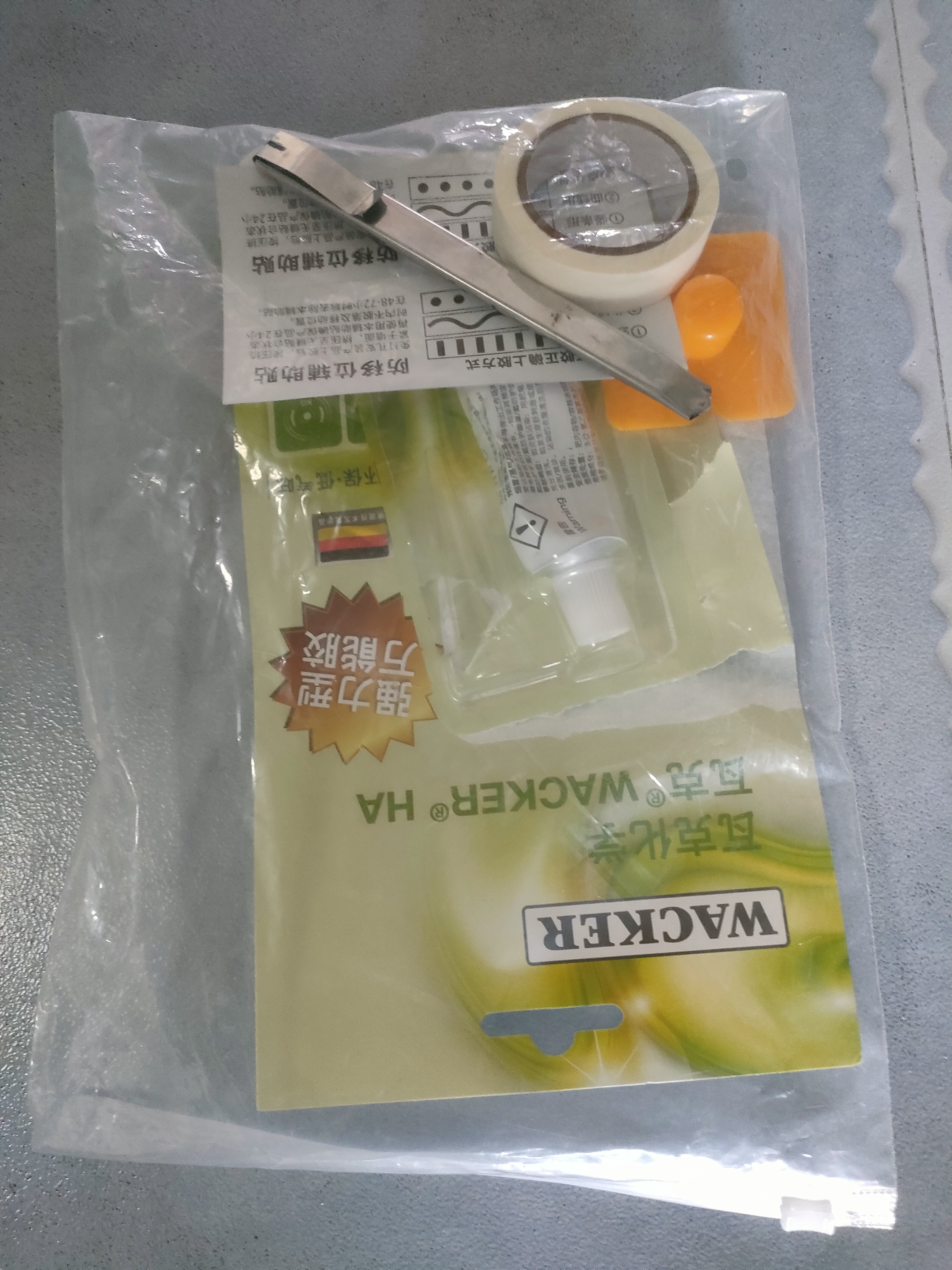 瓦克（WACKER）HA免钉胶瓷砖胶强力粘合剂玻璃胶免打孔代替钉子螺丝组角胶白色 实拍图