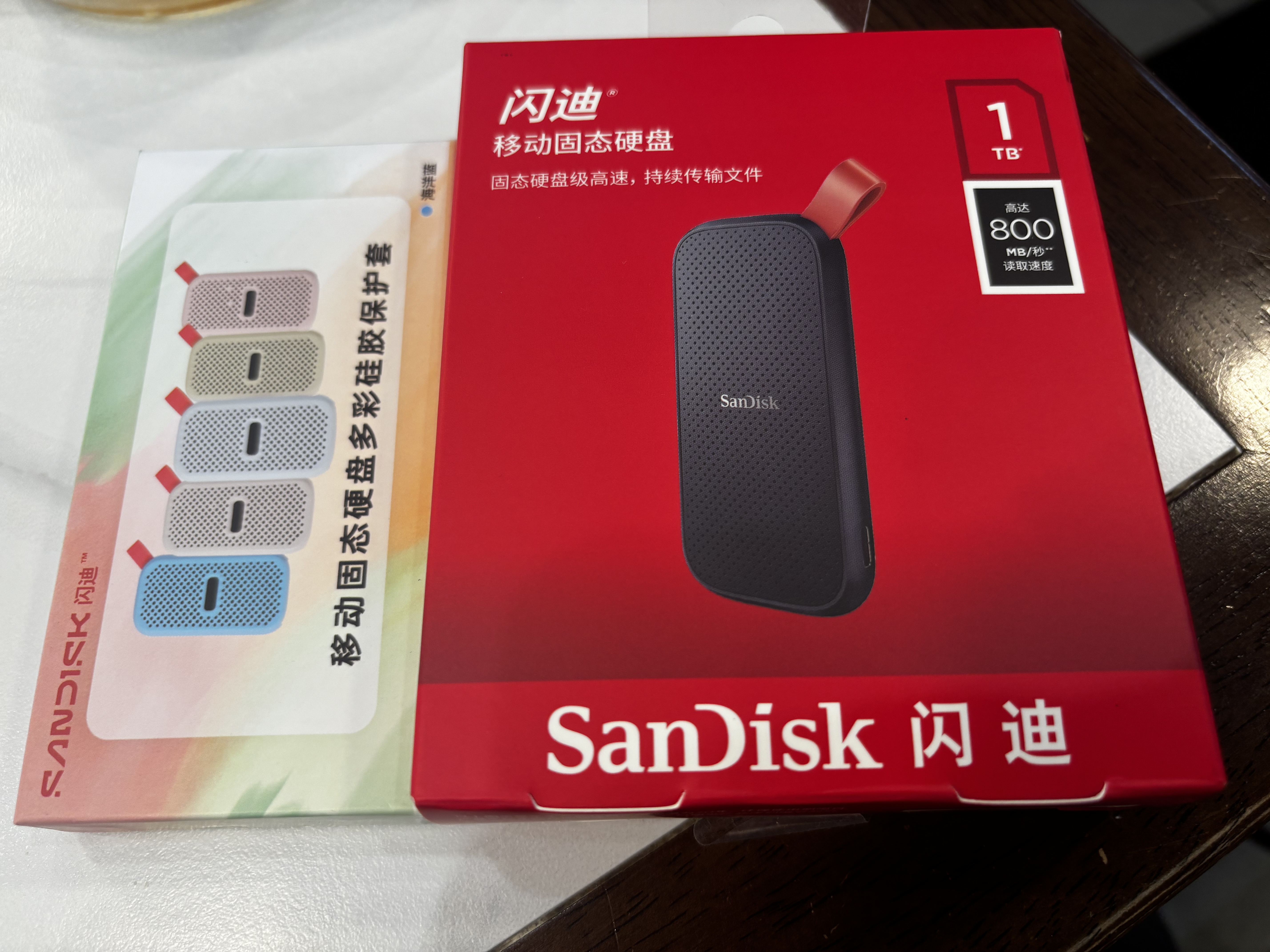 Sandisk闪迪1TB Type-c USB3.2移动固态硬盘（PSSD）E30高速 移动SSD 读速800MB/s 兼容手机笔记本电脑 实拍图