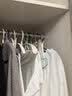京东京造 超防滑衣架 无痕晾衣架子塑料衣挂衣撑家用晒衣服架 10个白 实拍图