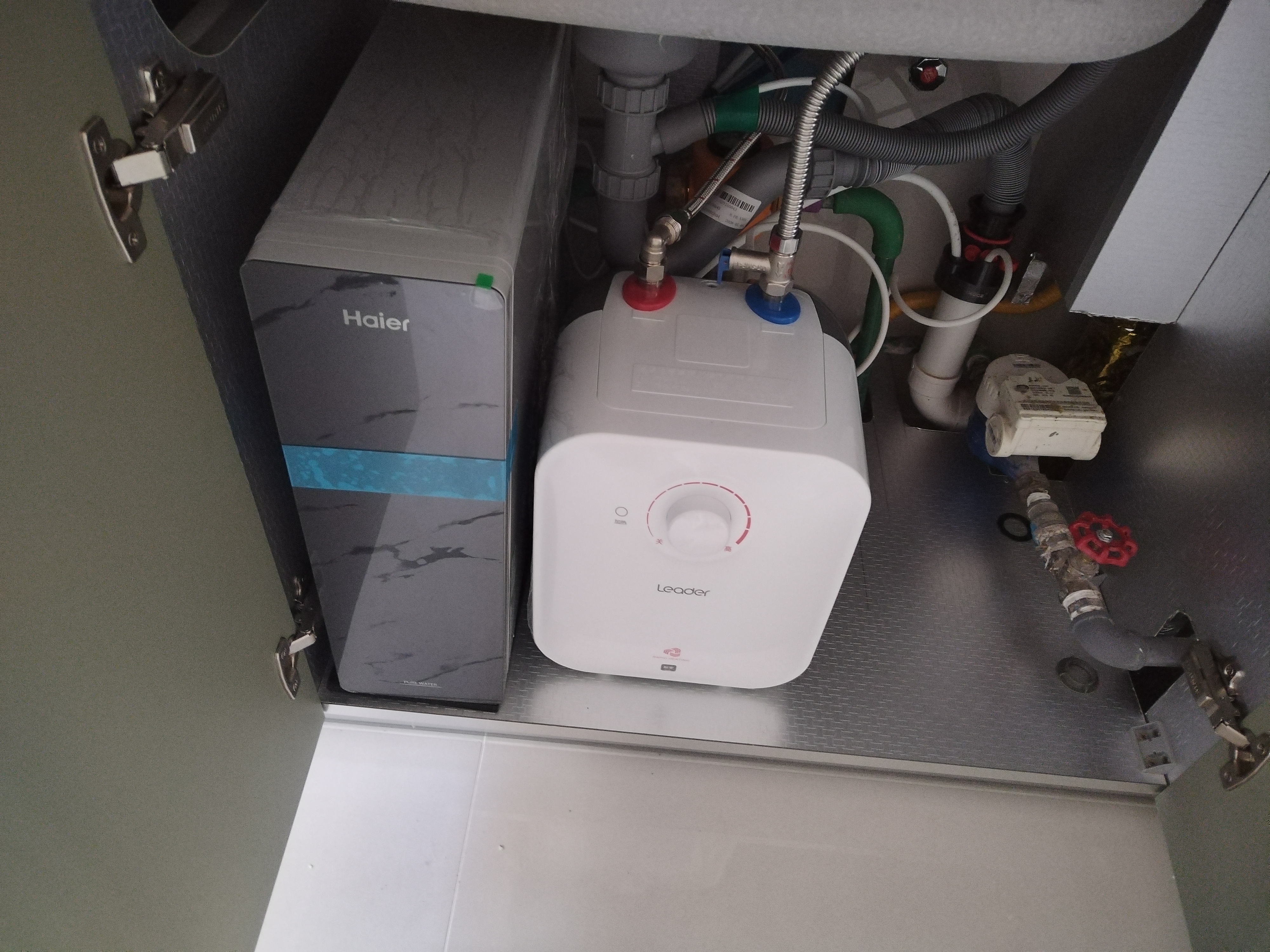 海尔（Haier）【鲜活水793升级款】新款鲜活水Pro1200G双芯10级精滤6年长效膜抑菌反渗透家用厨下直饮净水机R816 实拍图