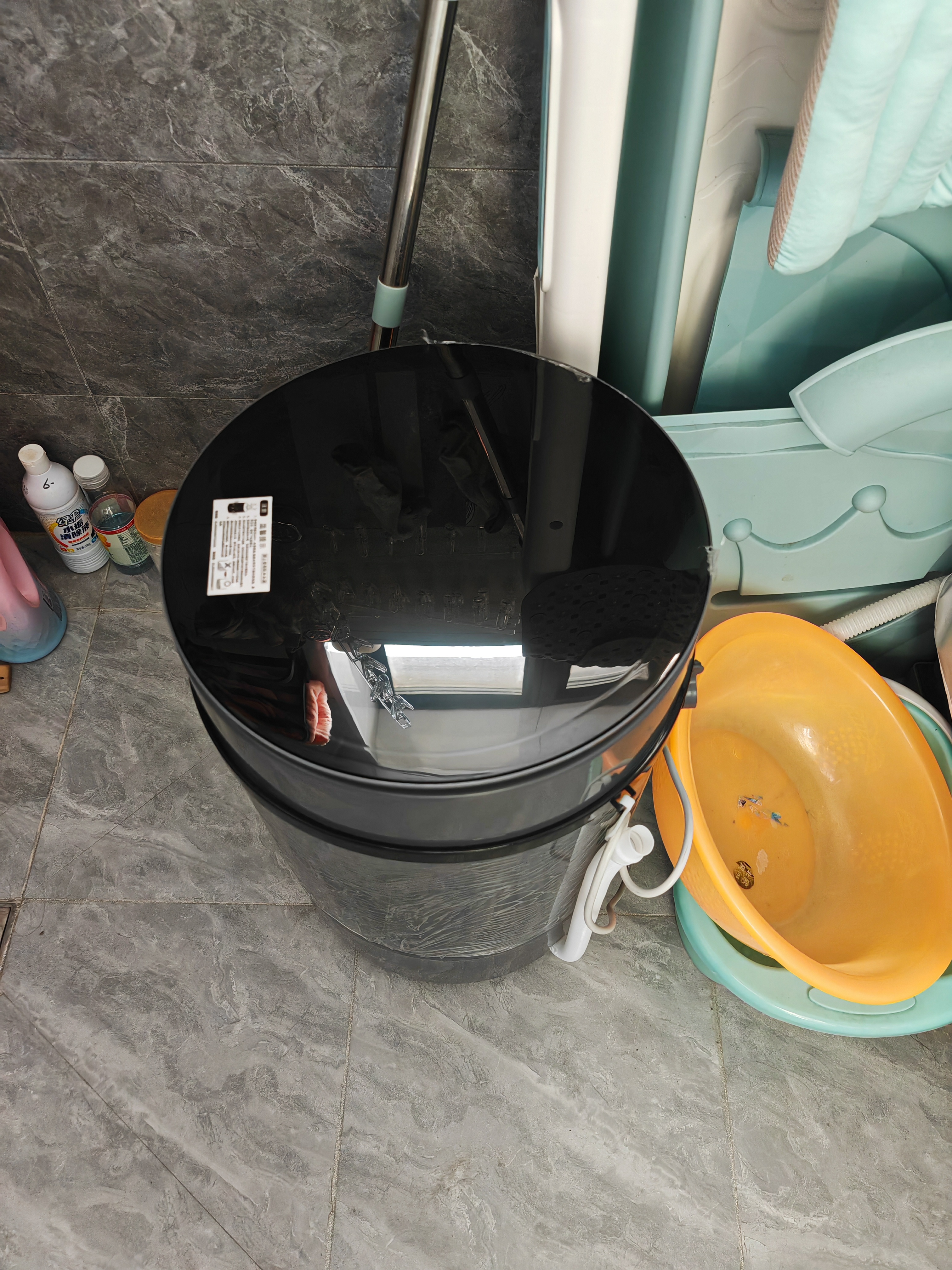长虹洗衣机半自动迷你洗衣机小型洗脱一体家用母婴儿童内衣裤袜子神器抑菌除螨 7.5KG圆桶灰【蓝光抑菌+洗脱一体+纯铜电机】 实拍图