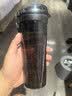 特百惠（Tupperware）晶彩400ml塑料杯男女士学生运动水杯子大容量泡茶杯 酷炫黑 实拍图