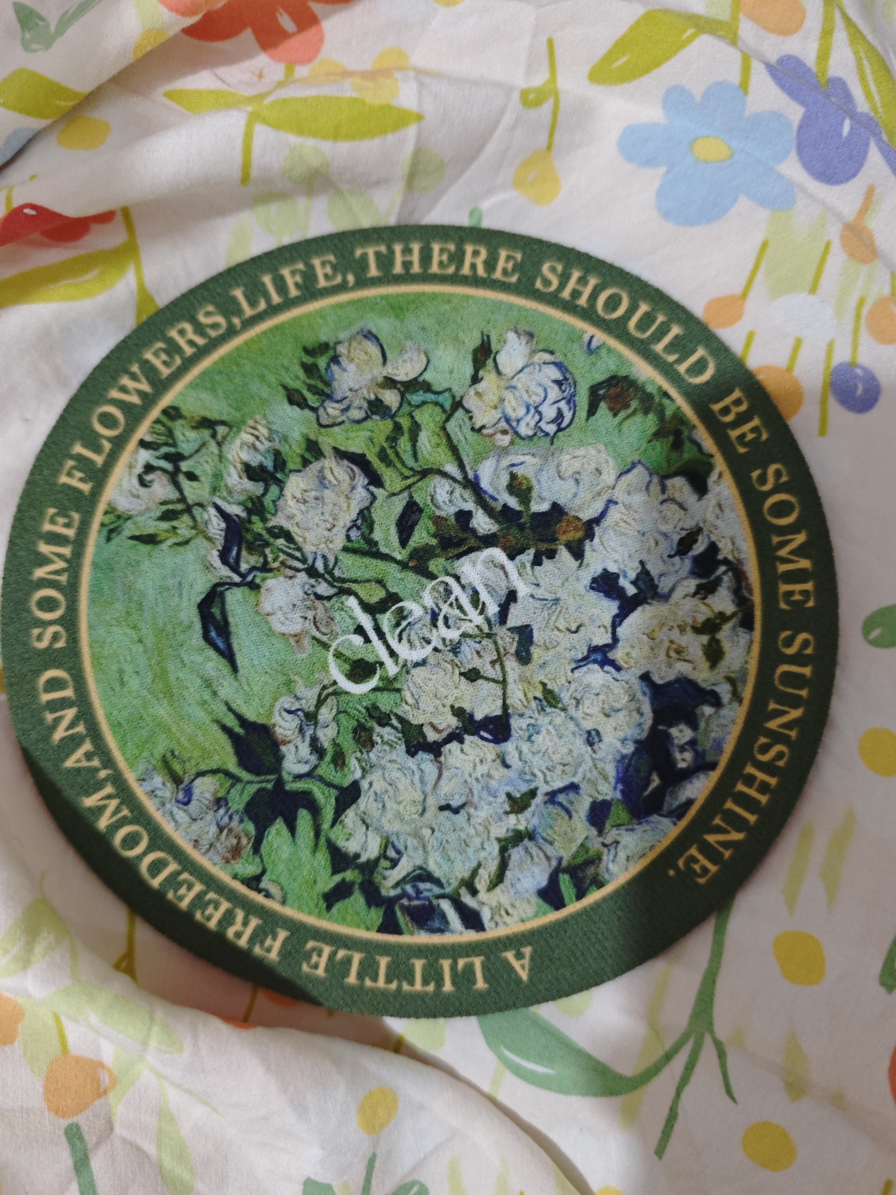餐垫杯垫桌垫隔热垫子隔热垫防烫耐高温锅垫碗垫家用餐盘砂锅垫子 白芍药 14cm*14cm 实拍图