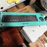 罗技（Logitech）MK275 键鼠套装 无线键鼠套装 办公键鼠套装 全尺寸 商务键鼠套装 带无线2.4G接收器 黑蓝色 实拍图