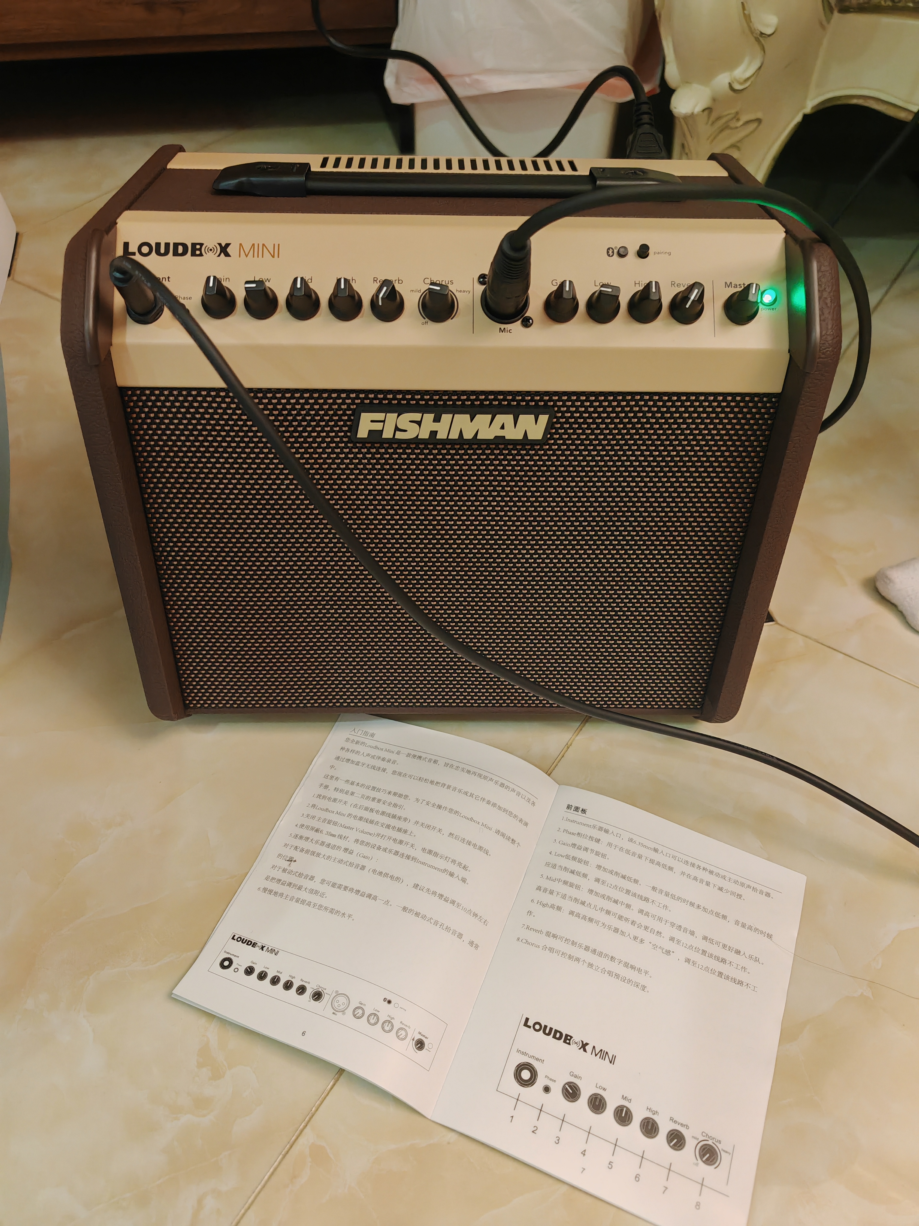 FISHMAN渔夫弹唱Loudbox木吉他户外唱歌路演电吹管直播内录原声乐器音响 60w(mini) 套餐一：百威P1话筒 实拍图
