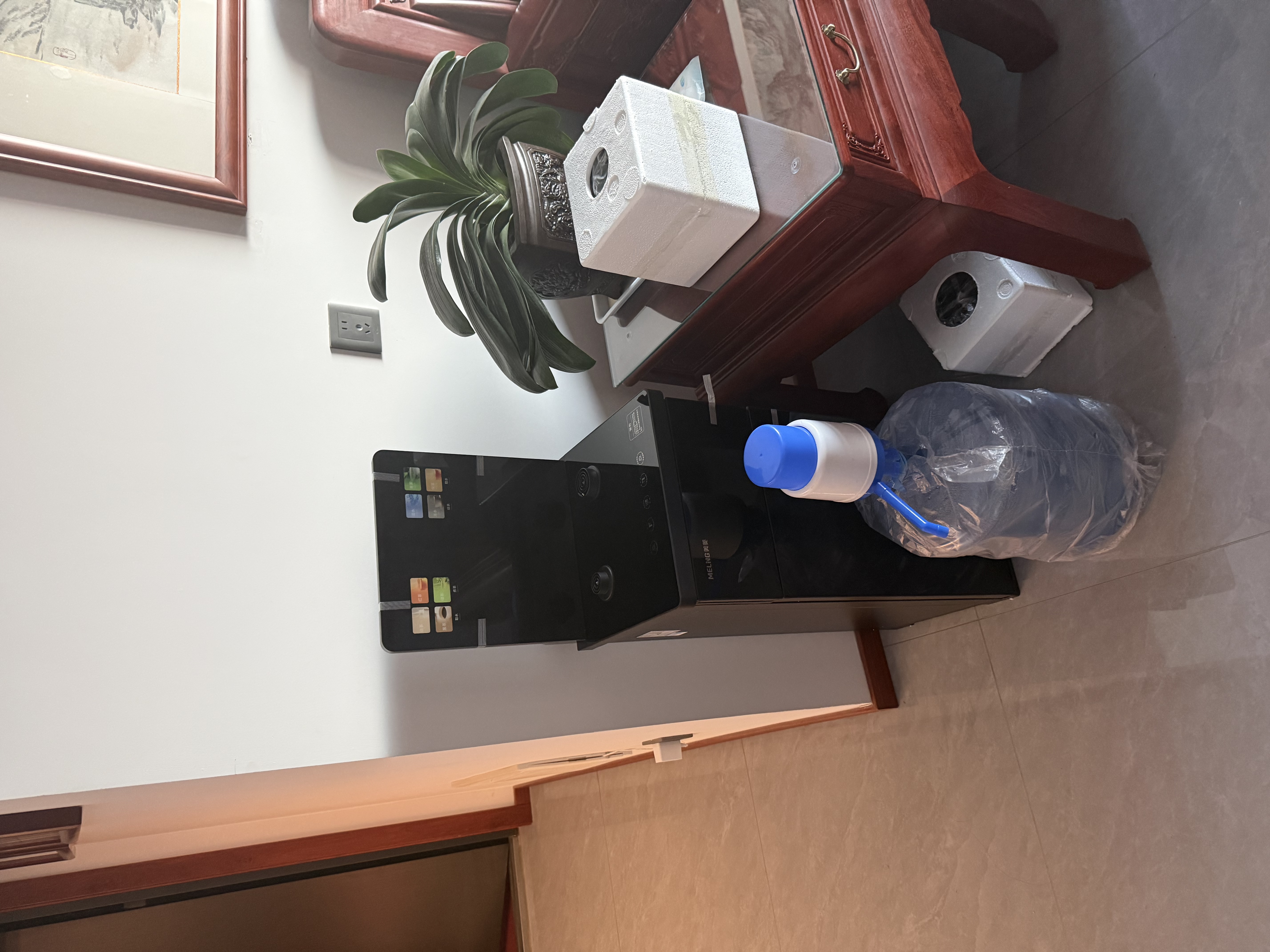 美菱茶吧机家用客厅桶装下置茶吧柜智能防溢水电热水壶办公室立式饮水机喷淋煮茶MY-A151B小喷泉MAX2.0 实拍图