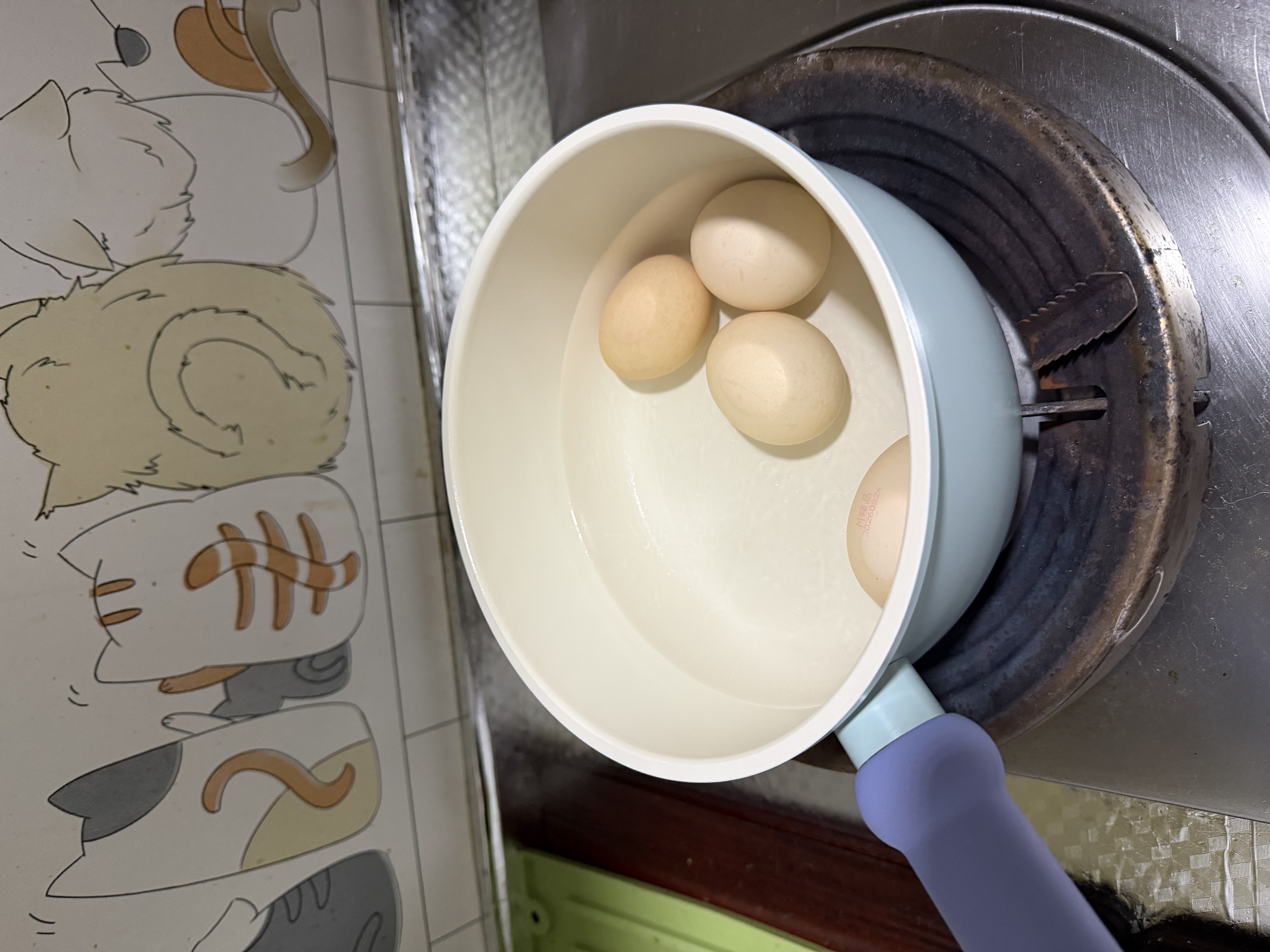 帅康（Sacon）奶锅不粘锅宝宝辅食锅婴儿小奶锅蒸煮一体陶瓷汤锅带蒸笼小锅18CM 实拍图
