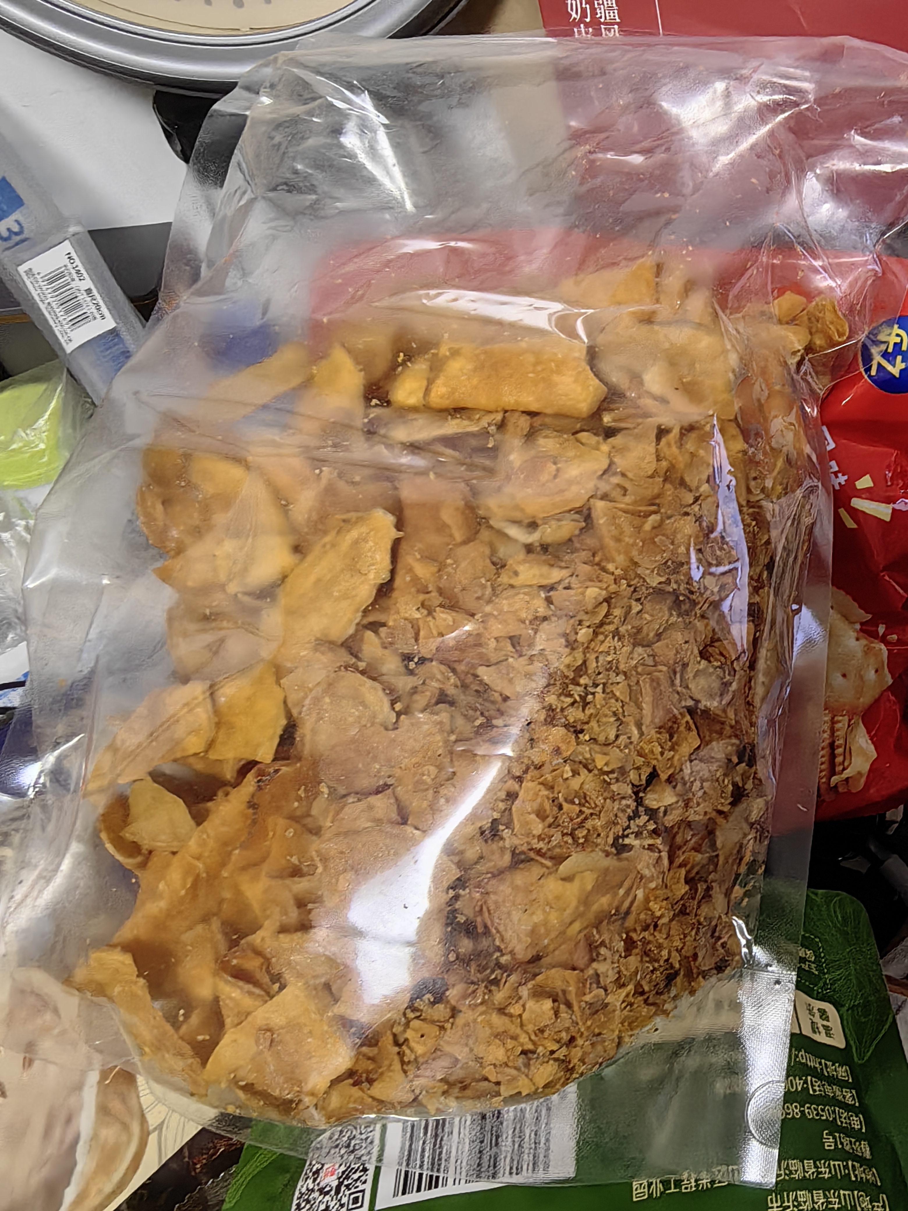 天空市红薯片干脆片地瓜片油炸芝麻香番薯干片无添加薯片解休闲零食500g 实拍图