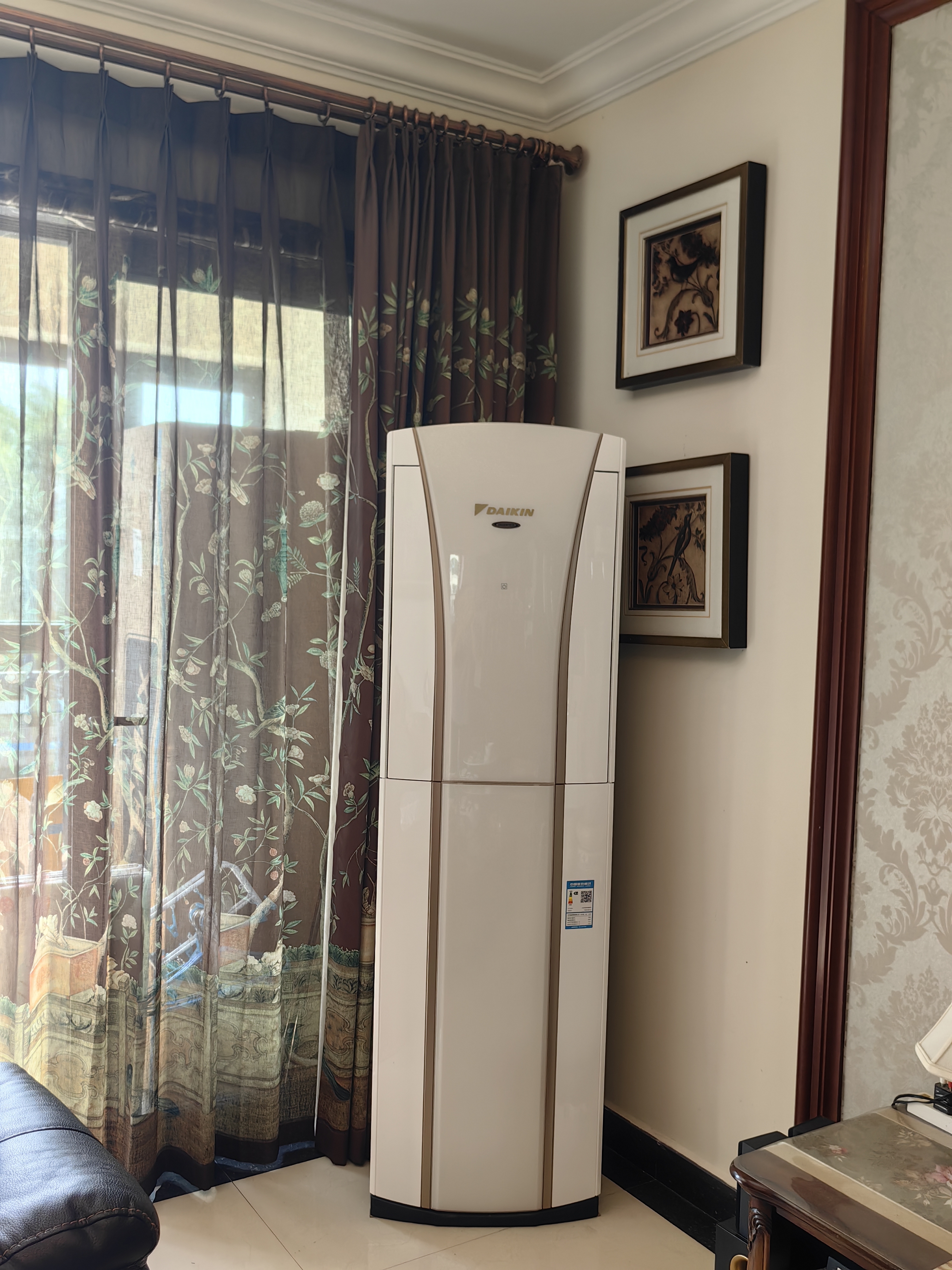 大金（DAIKIN）空调G柜 3匹1级能效 智能触控环绕气流外机双排铜管变频冷暖柜机FVXG172WC-W白色 实拍图