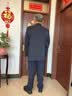 CANDYPRINCE 中山装 老式中山服套装 老年中山装爸爸装 老年人衣服爷爷装 藏蓝(春秋款)/-套装 XL / 175-(体重130-145斤) 晒单实拍图
