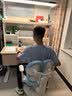 京东京造沐光桌2.0护眼大路灯100w儿童写字学习桌书桌椅套装3-18岁1.2m蓝 实拍图