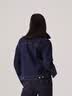 Levi's李维斯女士美式怀旧复古巴恩风时尚深蓝显瘦牛仔夹克外套 深牛仔色 M 实拍图