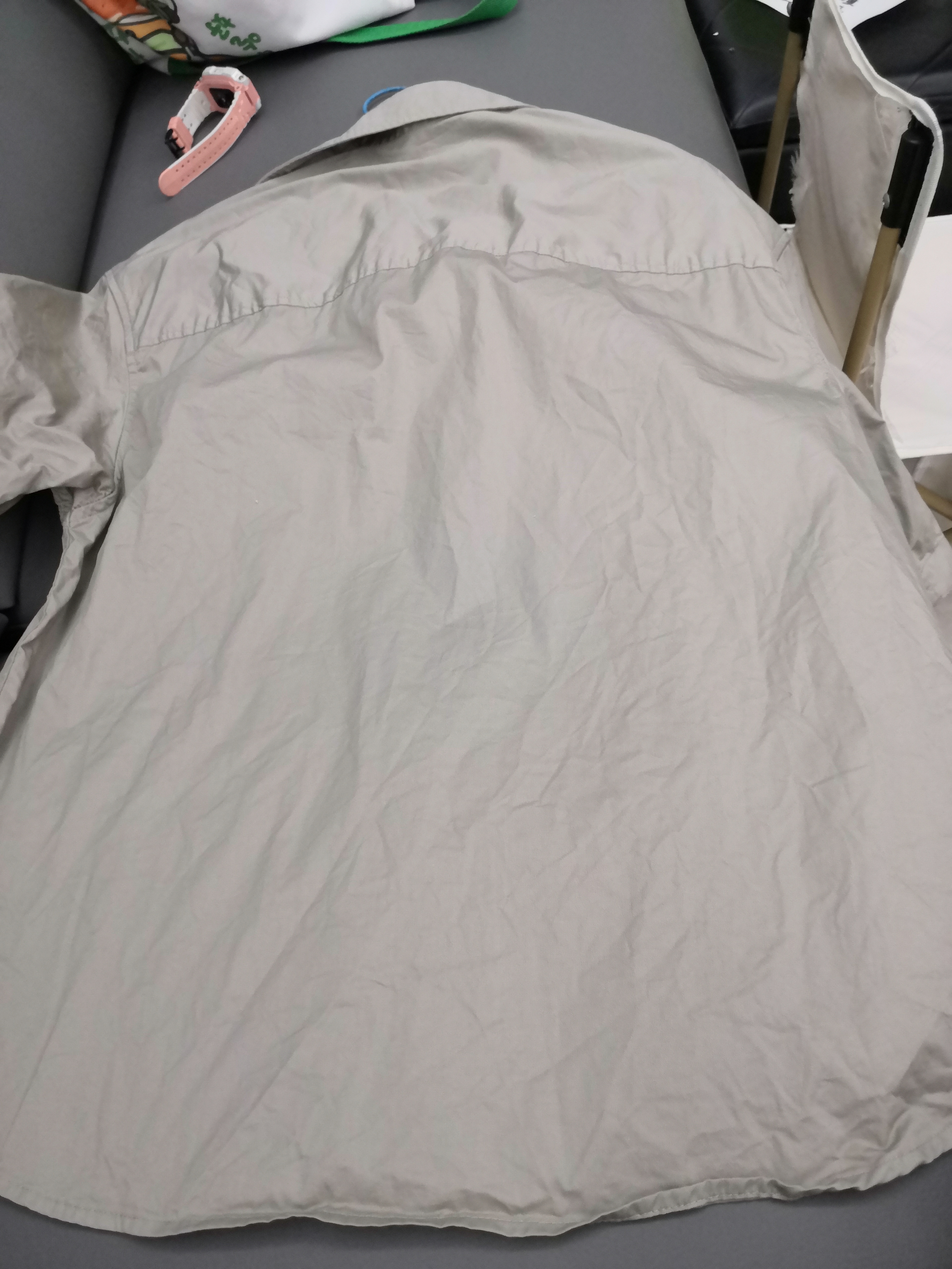 森马（Semir）短袖T恤男装纯棉衬衣外套户外工装做旧水洗夏季上衣时尚百搭 卡其50684 M 实拍图