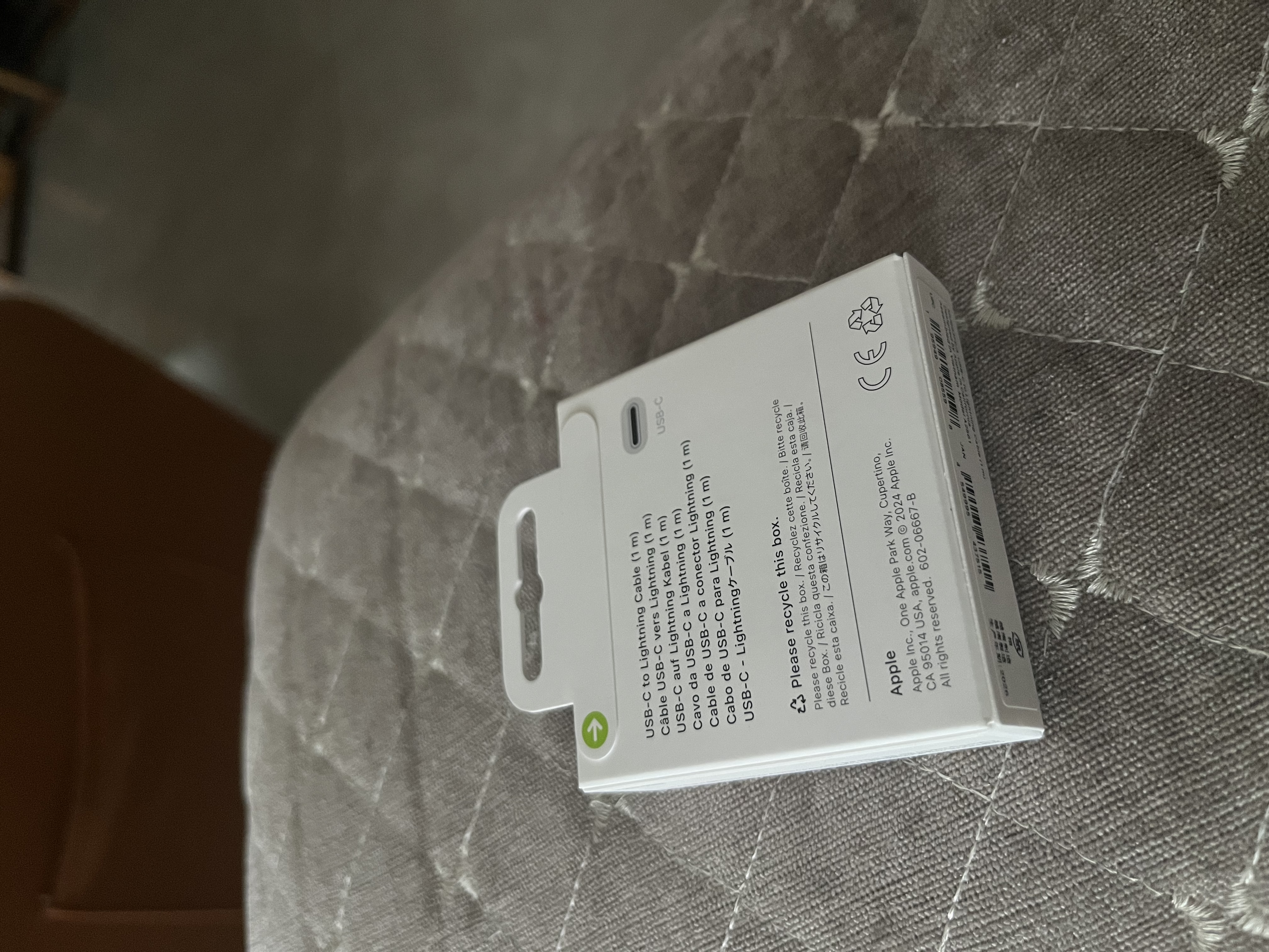 Apple/苹果 type-c转lightning闪电充电线-1米 手机数据线 旗舰店原装苹果iPhone 14 Pro Max快充线 实拍图