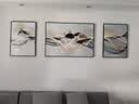 梓画客厅装饰画现代简约沙发背景墙挂画2026新款轻奢高级山水风景壁画 福禄双全 左右50*70中100*70 晶瓷画 实拍图