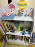 紛朵奇落地书架书柜幼儿宝宝看书创意卡通绘本落地简易收纳储物架 热气球系列书架TD-13124A 实拍图