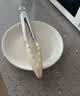 炊大皇 硅胶食品夹 多用牛排夹烧烤食物夹面包夹烘焙夹子 单只装白色 实拍图