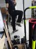 回力裤子男夏季冰丝速干休闲裤运动透气宽松阔腿男士直筒男裤黑色L 实拍图