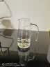 DKO白酒分酒器玻璃小酒盅酒壶分酒器100ml量酒器红酒醒酒器酒杯酒具 【土豪款】金刻带把金山底 100ml 实拍图