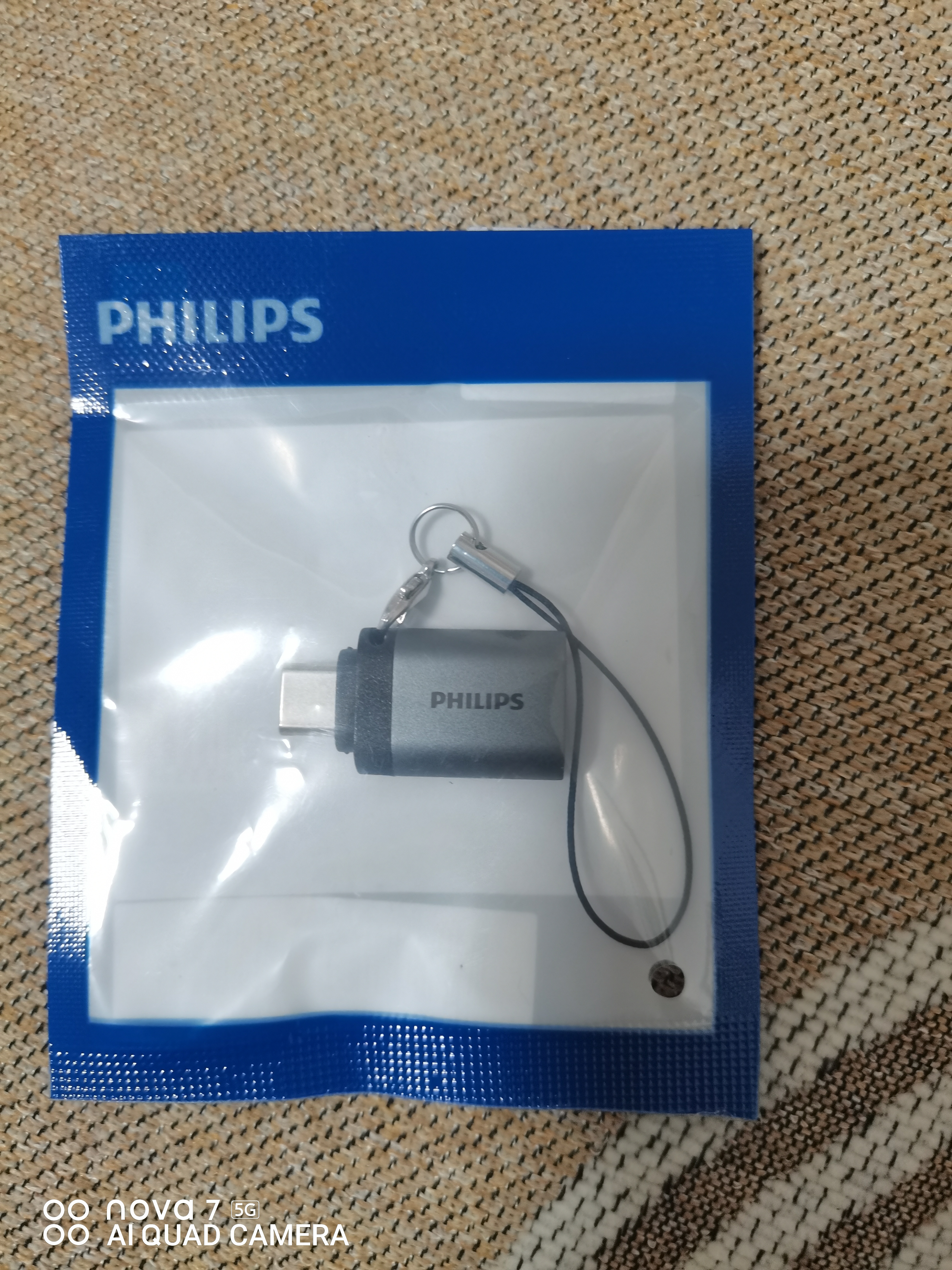 飞利浦（PHILIPS）Type-C转USB3.0转接头10G速率手机平板接U盘OTG数据转换线Macbook电脑接硬盘键鼠拓展连接器USB3.2 实拍图