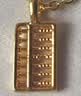 水贝黄金足金999财运算盘女款足金吊坠实用新年女神节礼物送女友老婆 财运算盘金重约0.1克 实拍图