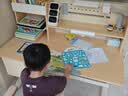 龙承匠人儿童学习桌椅套装J120实木可升降写字书桌中小学生6-18岁课桌椅子 【升级稀土抑轴灯】1.2米实木桌+吊柜+追背椅咖 赠学习大礼包 实拍图