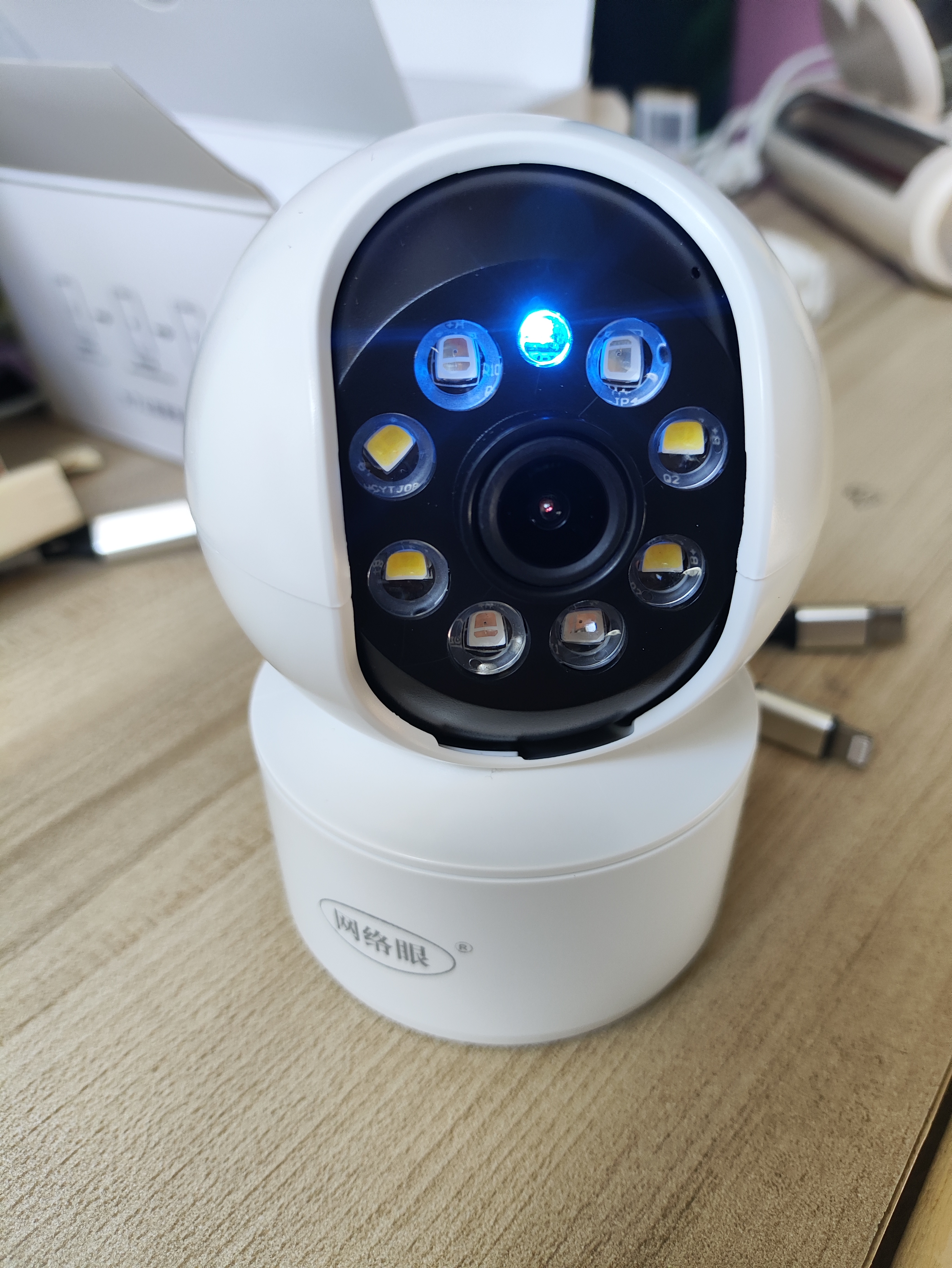 摄像头家用监控器360度无死角【小米】同款带夜视手机远程高清 【升级版】终身免费云存储+断电可监控 实拍图