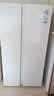 海尔（Haier）冰箱620升双开门对开门大容量风冷无霜一级能效抗菌静音双变频节能省电家用租房白色电冰箱 【冰雪白620升】黑金净化+90°开门悬停 实拍图