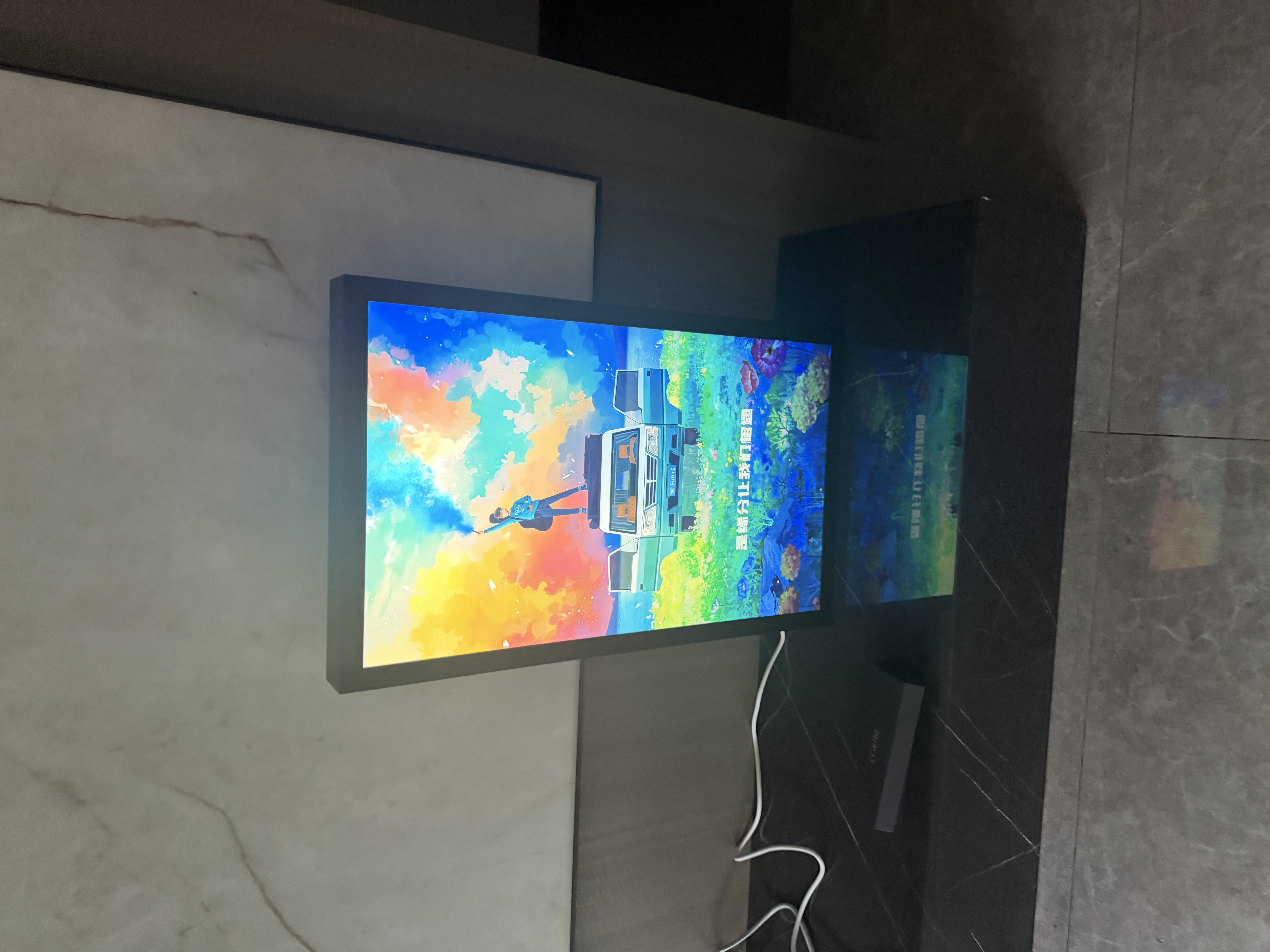 GRETA OTO壁画音响悬浮歌词蓝牙电子壁挂壁纸智能相框相册油画家用室内高级感音箱男生女生生日礼物国家补贴 实拍图