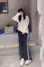 浪莎高腰阔腿裤女春秋季2026最新美式直筒裤黑色显瘦运动裤女士休闲裤 实拍图