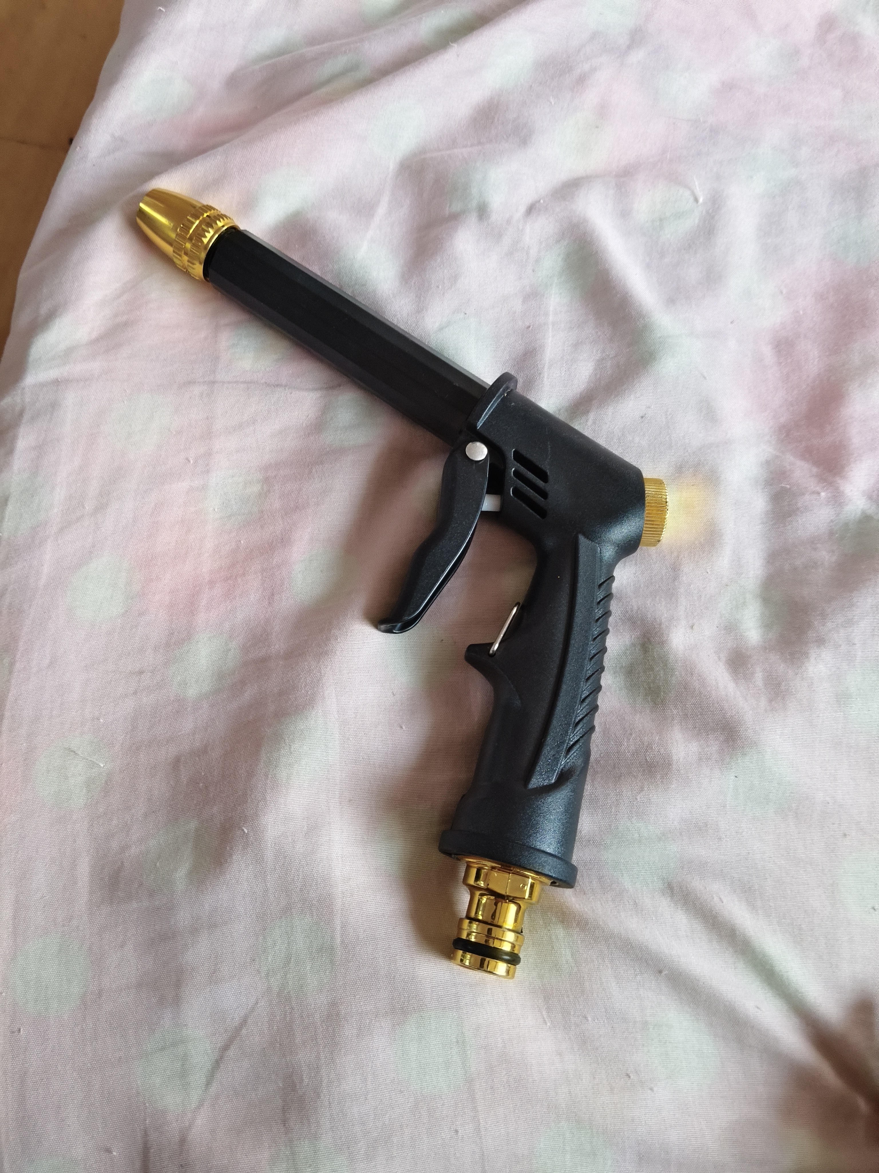 洗车高压水枪园艺花园浇花浇水刷车神器家用水管软管喷头 黑粗水枪1个（不含配件） 实拍图