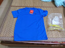 李宁（LI-NING）健身运动户外跑步训练速干衣休闲短袖T恤ATSP503-3 蓝色 L码 男款 实拍图