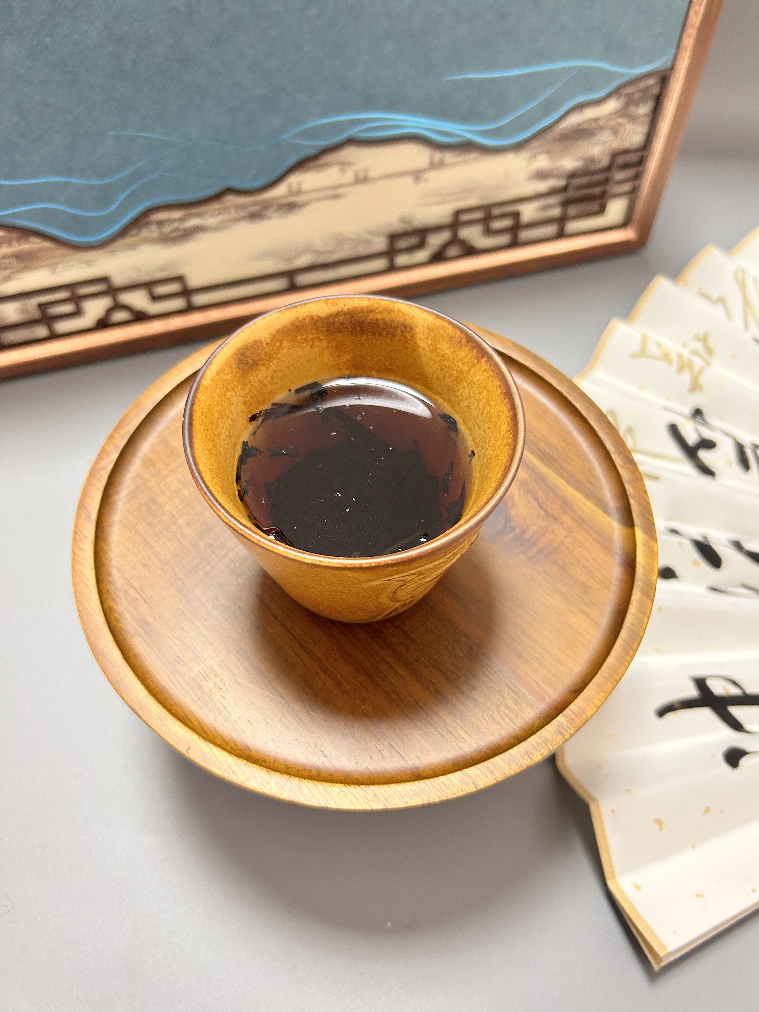 七春云南普洱熟茶生茶714g古树糯香茶叶礼盒高档中秋节送礼长辈老丈人 实拍图