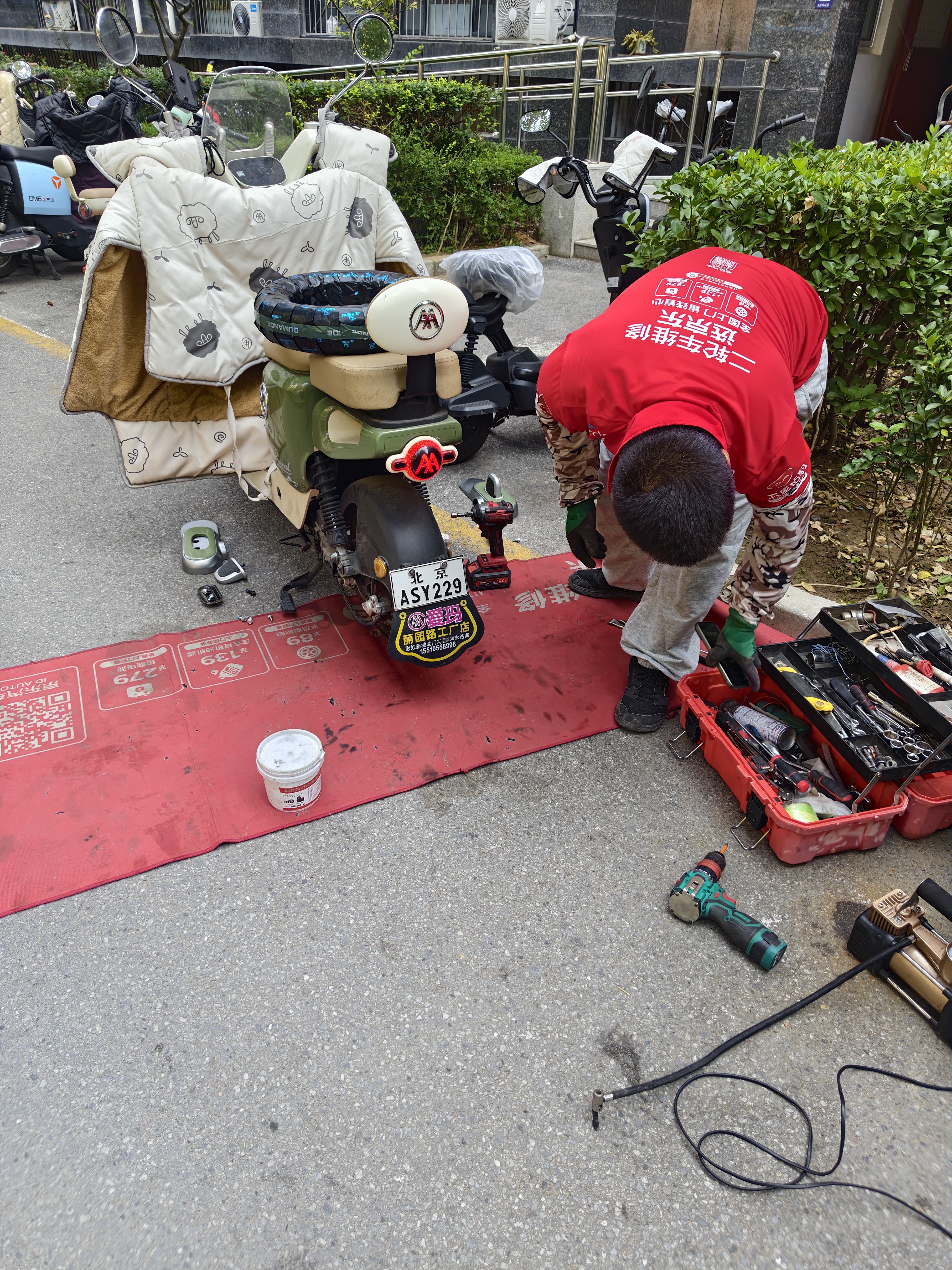 固满德龙腾四海摩托车90/90-10寸电动车半热熔真空轮胎【免费上门安装】 实拍图