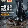 胜丽 雨鞋高筒防水鞋户外雨天耐磨胶鞋不易滑雨靴黑色FPB337 45码 1双 实拍图