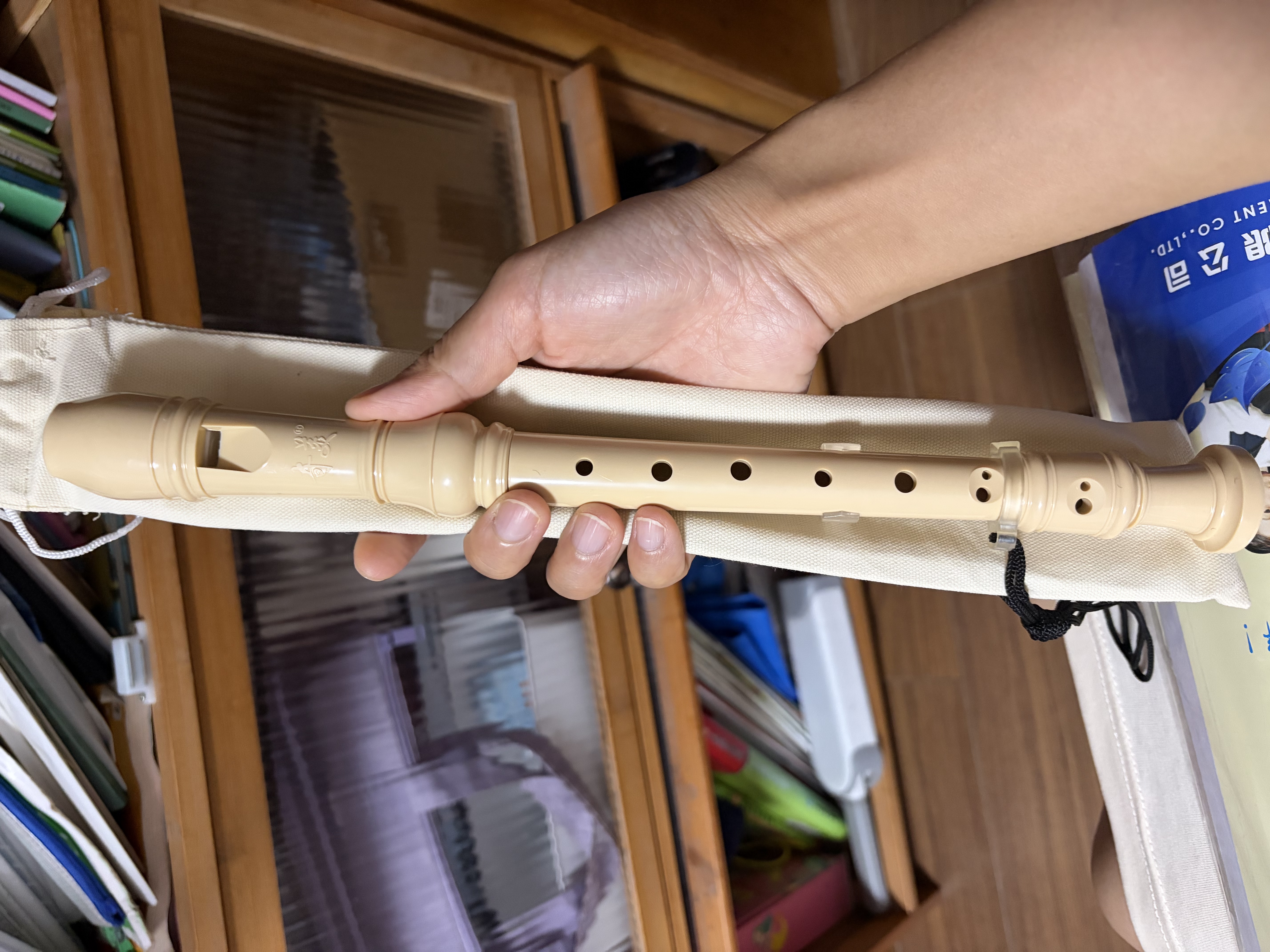 奇美小状元8孔课堂乐器高音英式八孔竖笛（帆布袋、带教材） 实拍图