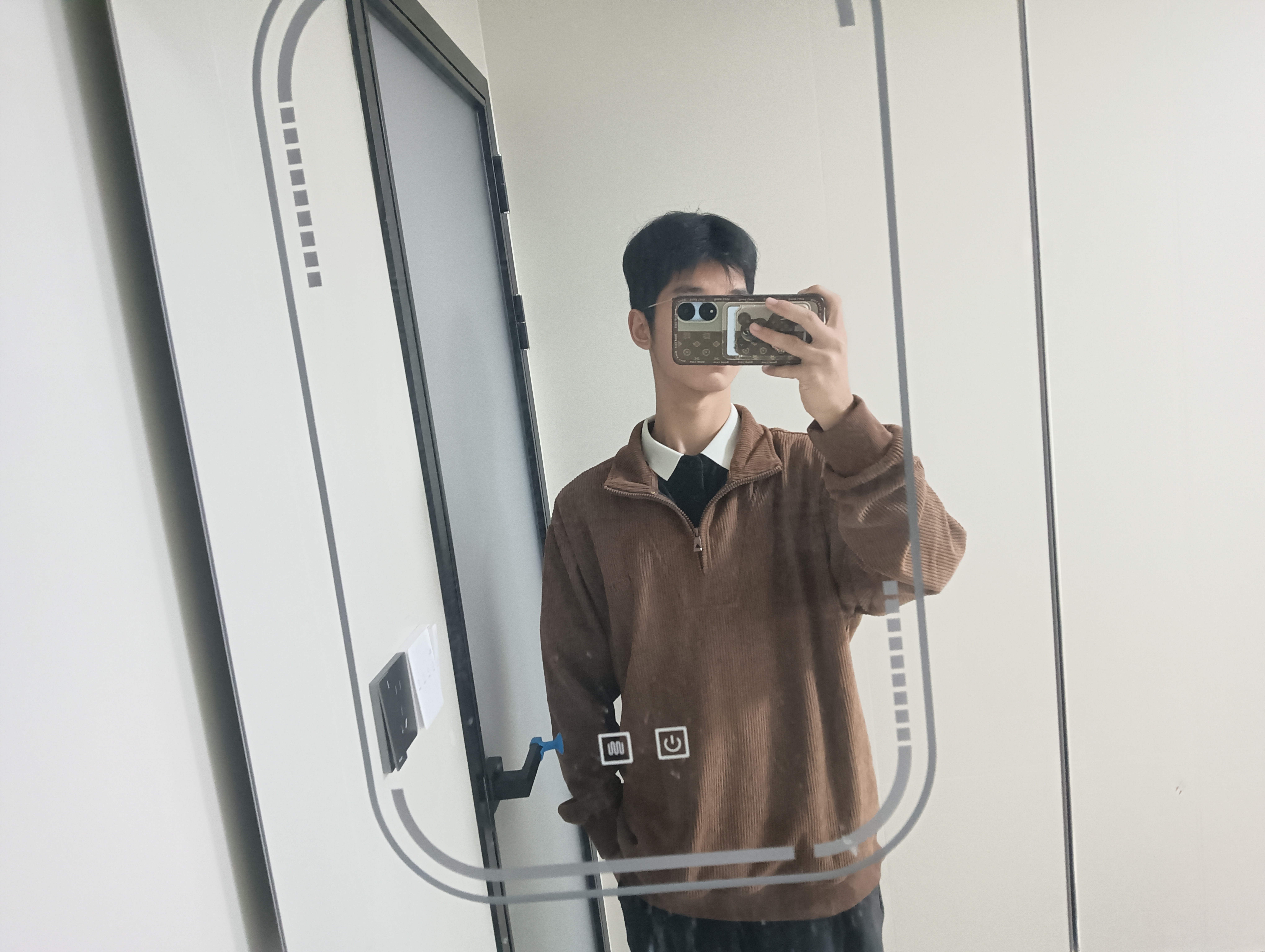 JEEP吉普卫衣男春秋季拉链宽松长袖T恤男士灯芯绒加厚保暖男装驼色2XL 晒单实拍图