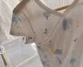 童泰（TONGTAI）婴儿短袖包屁衣夏季纯棉宝宝连体衣新生儿衣服哈衣爬服蓝色66cm 实拍图