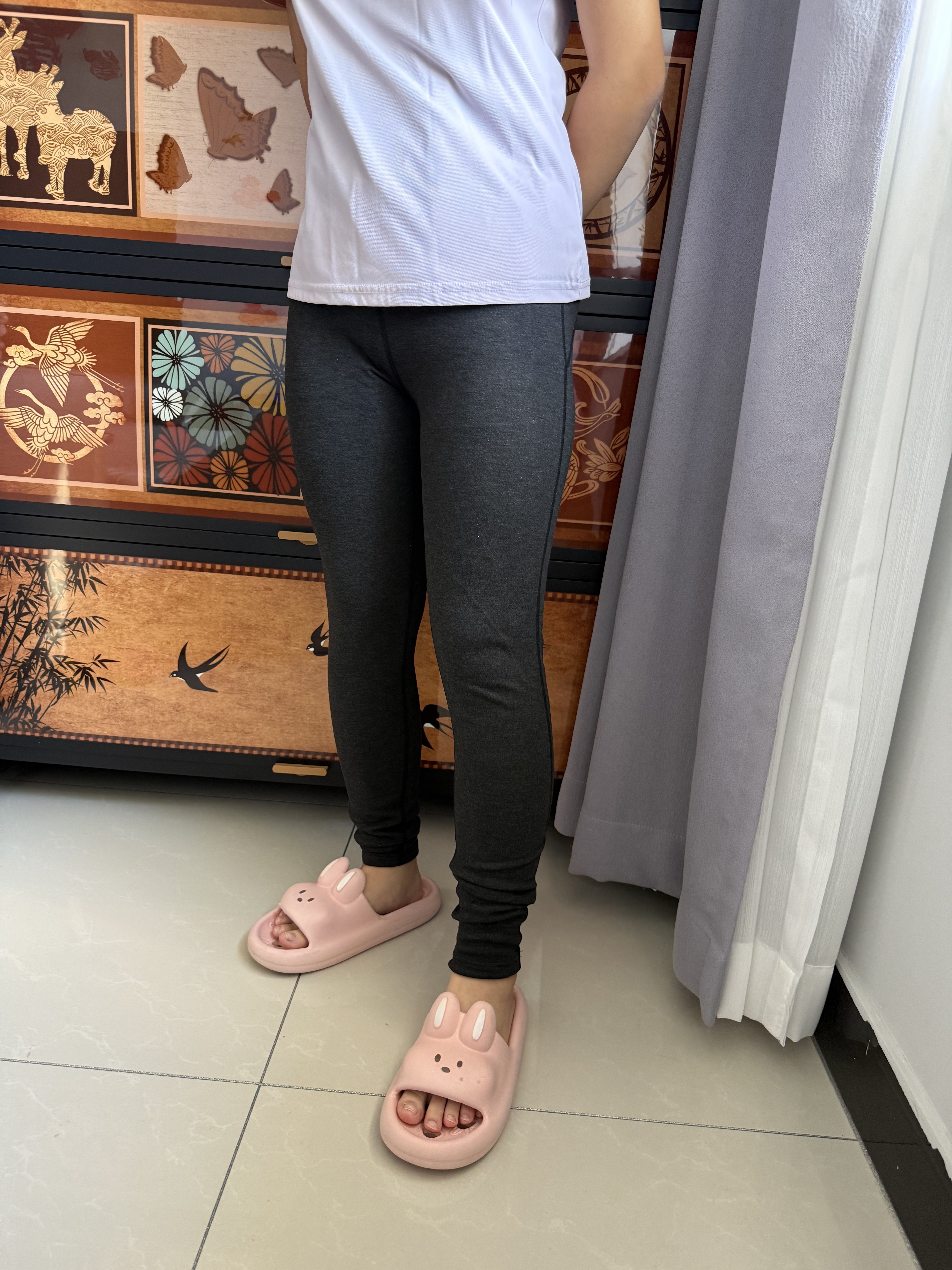 猫人【腈纶升温羊毛蚕丝】女士保暖裤女高腰收腹美体提臀加绒打底秋裤 实拍图
