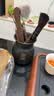 京东京造茶具配件 茶道六君子套装功夫茶具福顺黑檀实木茶针养壶笔茶夹 实拍图